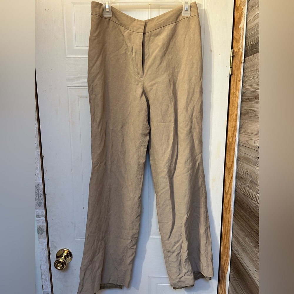 CHICOS silk and linen trousers